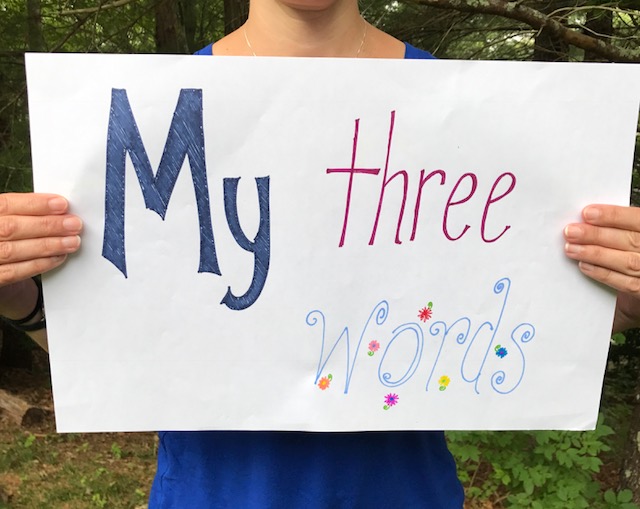my 3 words